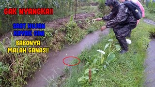 MANTAPP..!! Mancing Saat Hujan, MALAH BABONYA PADA GANAS BROO!!