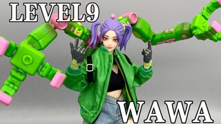 Level9/九级社，1/12布衣人偶混沌前线系列 黑客 哇哇/WAWA