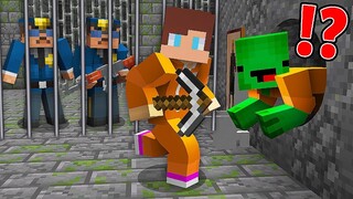JJ and Mikey Became PRISONERS in Minecraft Jailbreak - Maizen