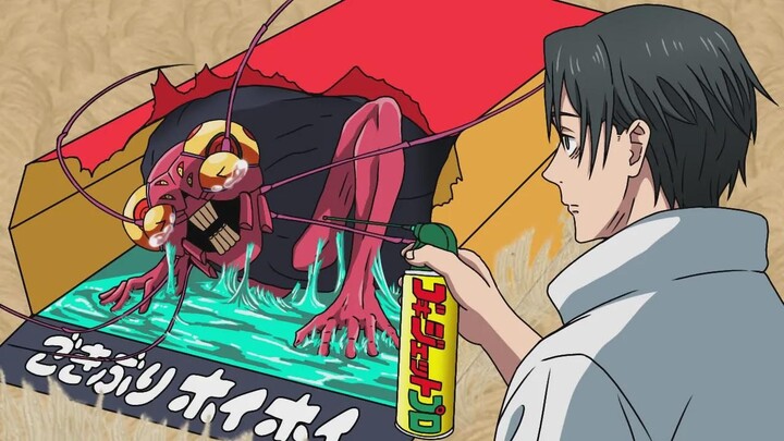 [YouTube Reupload] Jujutsu Kaisen Parody: Kurogane Shirotori Stuck in a Cockroach Trap (Machine Tran