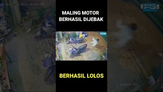 MALING MOTOR BERHASIL DIJEBAK #shorts