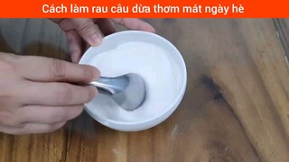 hướng dẫn làm thạch dừa