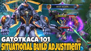 Gatotkaca 101 - Situational Build Adjustment - Build Top 1 Global Gatotkaca ~ MLBB