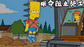 The Simpsons: Murbart the monkey risked his life to stop the construction company, but ended up reve