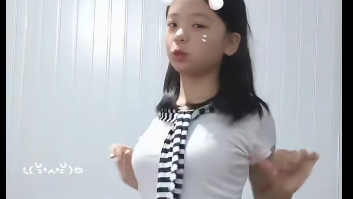 A cute and strong top student girl