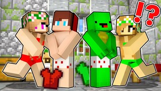 Girls TOOK Off JJ and MIkey Clothes Prank in PRISON!  - in Minecraft (Maizen Mizen Mazien) jj mikey