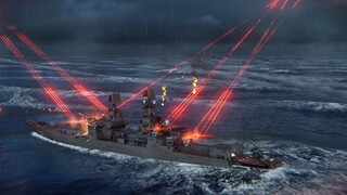 Modern Warships: full Anseq laser RF ANCHAR in action.
