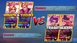 Yuzuke x Hinata Vs. Lesley and Gusion Trashtalkers! | Who Will Win?! (Shocking Ending Laughtrip!)