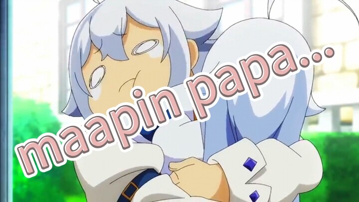 masih ngambek sama papa...