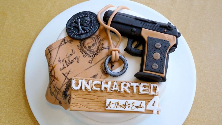 [Food]How to Make Uncharted 4 Fondant Cake