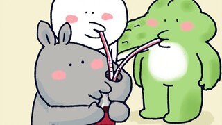 [Little Spear Zoo] Little crocodile drinks Coke with friends, but little rhino has an idea!