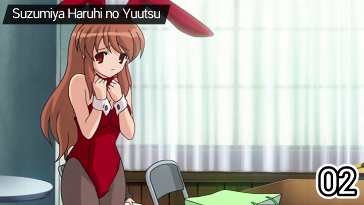 Suzumiya Haruhi no Yuuutsu - Ep 02 - Sub Indo