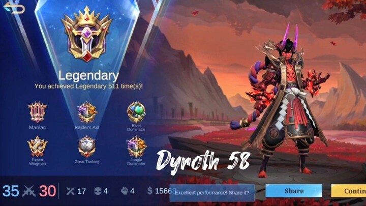 Lumalayo ka naman palage Gusion eh | JemzInGame Dyroth Plays (58) | Mobile Legends