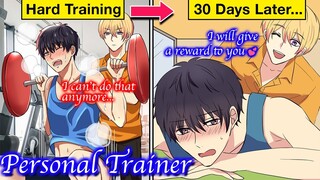 【BL Anime】An attractive personal trainer knows my heart was pounding for working out with him
