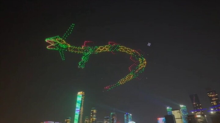 2024 Shenzhen Pokémon Masters Drone Show! Rayquaza soars over Shenzhen Bay! Feel the charm of the wo