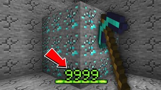 When the MC level determines the "mining range," does digging through the world actually reach the u