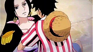 one piece Monkey D. Luffy and boa hancock