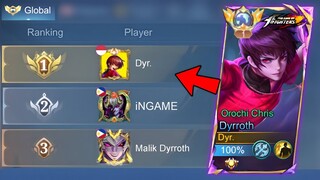 THANK YOU MOONTON FOR THIS BADGE !! TOP 1 GLOBAL DYRROTH BEST BUILD