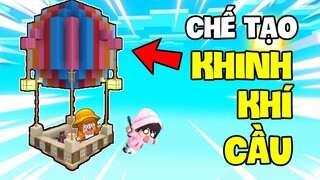 KEYD THỬ THÁCH CHẾ TẠO THÀNH CÔNG KHINH KHÍ CẦU TẠI LÀNG BEE TEAM TRONG MINI WORLD