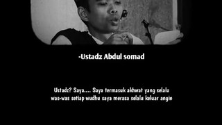 jika sering was was atau terasa buang angin saat wudhu maupun sholat . penjelasan Ustadz Abdul Somad