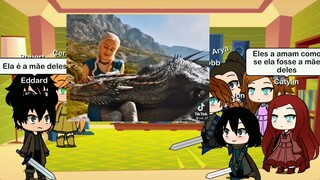 Personagens de Game of thrones reagindo a Daenerys Targaryen ( TikTok)