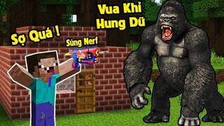 VUA KHỈ TẤN CÔNG BÉ NOOB TRONG MINECRAFT*BQTHANH CHIẾN ĐẤU VỚI VUA KHỈ HUNG DỮ BẢO VỆ BÉ NOOB