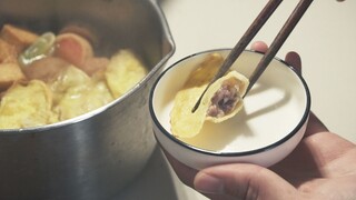 Food making- How to make the egg wrap the meat perfectly
