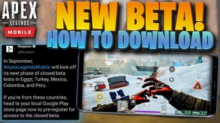 *NEW* CONFIRMED BETA and HOW TO DOWNLOAD! - Apex Legends Mobile