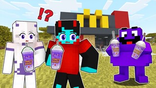 We tried Grimace Shake in Minecraft!