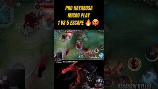 HAYABUSA KING OF RETRIBUTION + 1 VS 5 ESCAPE #mobilelegends #mlbbshorts #shortsmlbb #mplid #mplph