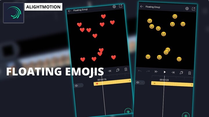 HOW TO MAKE FLOATING EMOJIS in ALIGHT MOTION