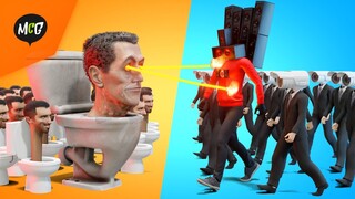 Perang Pasukan Skibidi Toilet Melawan Pasukan Cameraman!