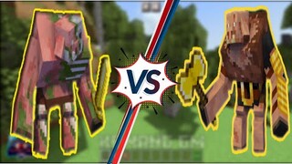 Mutant Zombie Piglin Vs Mutant Piglin In Minecraft