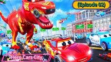 Hero Cars City (Episode 02) Jurassic of the Showdown