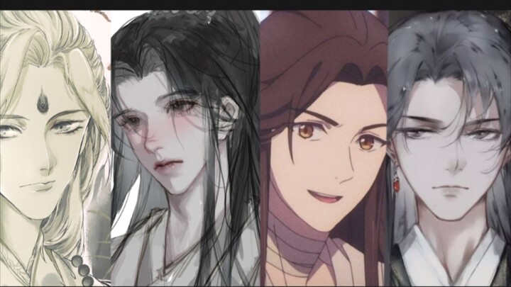 The four beauties of the original Dandan Chu He ‖ Chu Wanning ‖ Xie Lian ‖ Shen Lanzhou