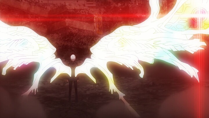 Kaneki biến thành hình dạng thiên thần và tiêu diệt vô số quái vật ăn thịt người ngay lập tức.