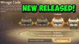 NEW RELEASE CODE 🤩🤩🤩 - Mirage Code | Mobile Legends: Adventure