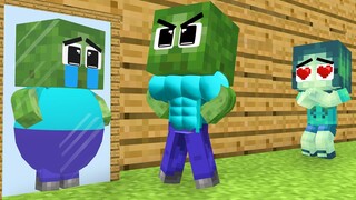 Monster School: Fat Zombie Play Basketball Because Herobrine - Sad Story - Minecraft Animation