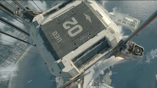 When the space elevator is paired with the BGM of F1 racing
