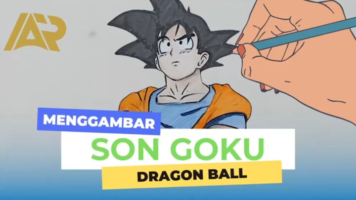 Menggambar Son Goku Dragon Ball