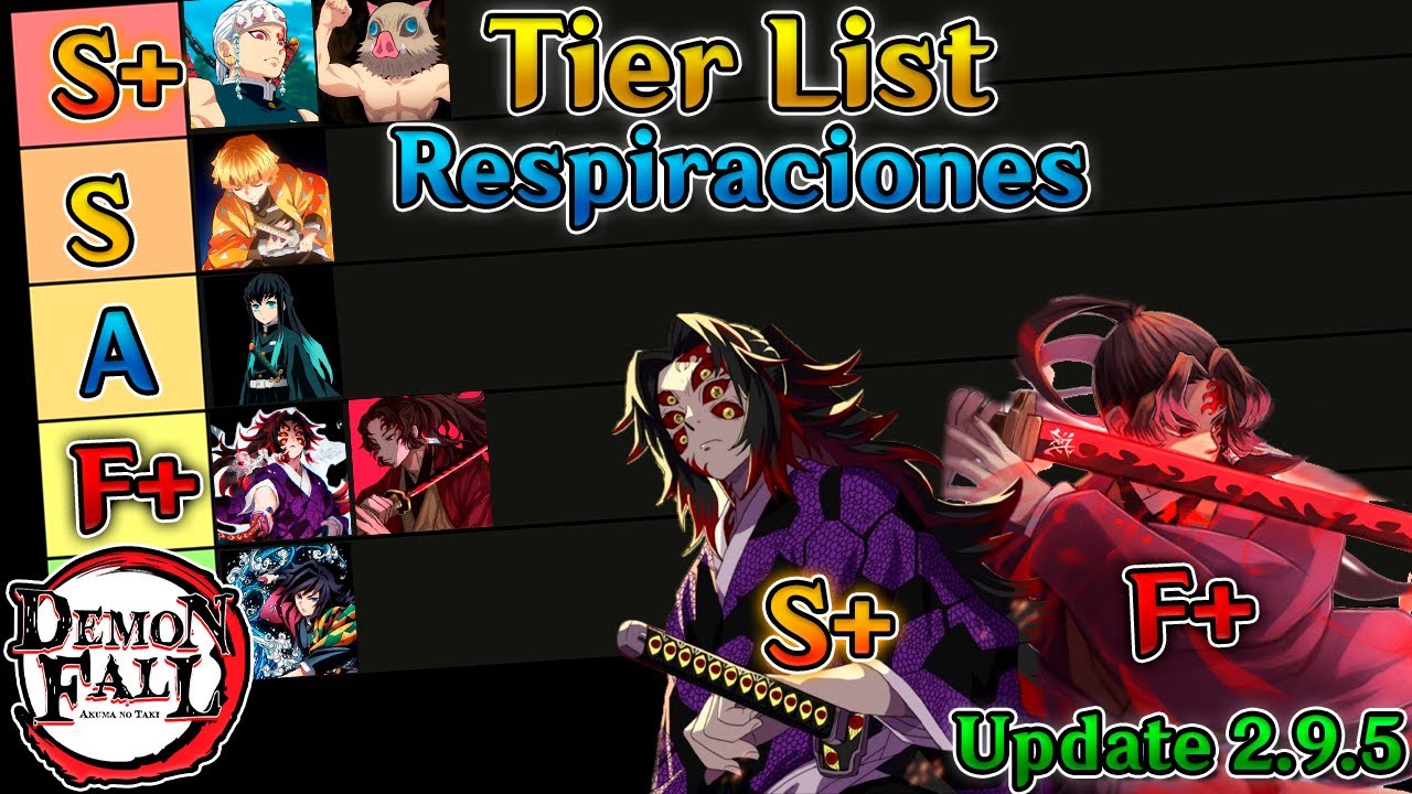 Demon Fall Tier List Respiraciones 2.9.5 Roblox - Bilibili