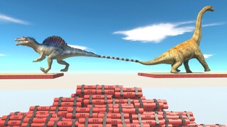 Carnivore vs Herbivore over TNT - Animal Revolt Battle Simulator