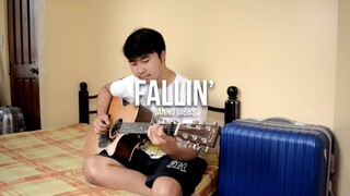 Fallin' (WITH TAB) Janno Gibbs | Fingerstyle Guitar Cover | Lyrics