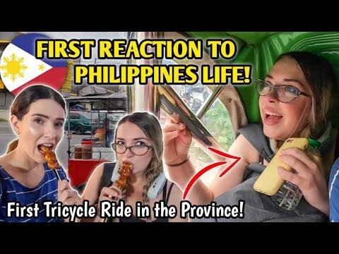 HUNGARIAN SISTER'S FIRST REACTIONS TO PHILIPPINES PROVINCE LIFE! LOVED Her First Tricycle Ride!