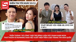 Trấn Thành đáp trả bình luận xúc phạm Hari Won; Thuý Ngân và RM Việt xuất hiện trên trang tin Hàn