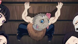 “炭治郎：天花板上真的有一只猪啊”