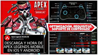 OPTIMIZACION, REQUISITOS, DESCARGA Y HORA DEL LANZAMIENTO GLOBAL DE APEX LEGENDS MOBILE