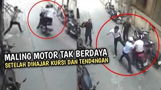 Maling Motor Masuk jebakan !! Pelaku Tertangkap Diam Tak Berdaya