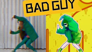 "Just Dance" Bad Guy's ultimate version - Green Hat Gorilla Dance! I hear the knuckles ringing