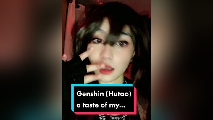 you wanna taste of my... hutao genshinimpact hutaocosplay genshinimpactcosplay anime videogames gen